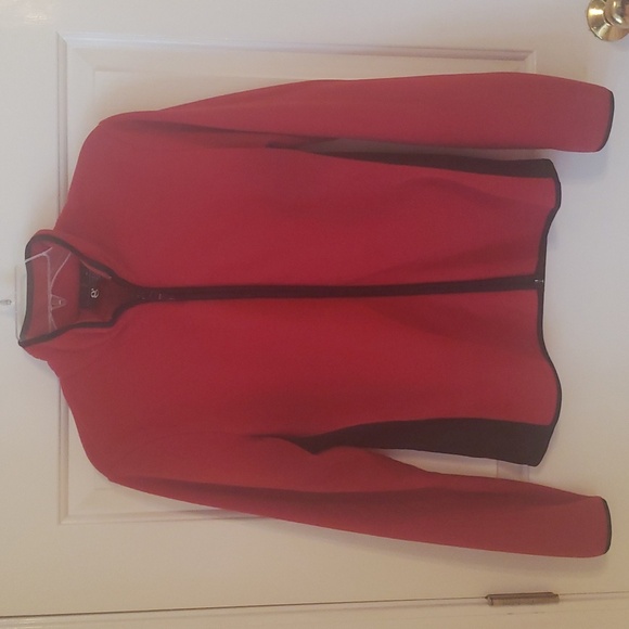 Red & Black Full Zip Fleece Jacket Size: M - Picture 1 of 6